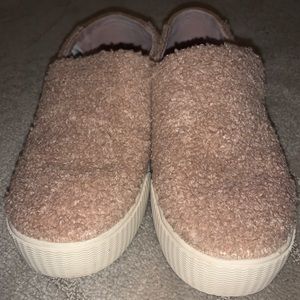 Toms Fuzzy Slip Ons